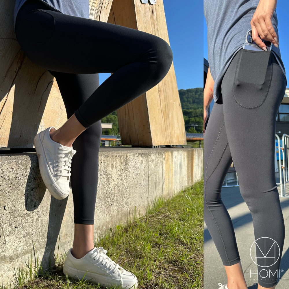 女生運動緊身褲怎麼選 - HOMI SUSTAIN+X 萊卡 Legging 高彈包覆透氣速乾
