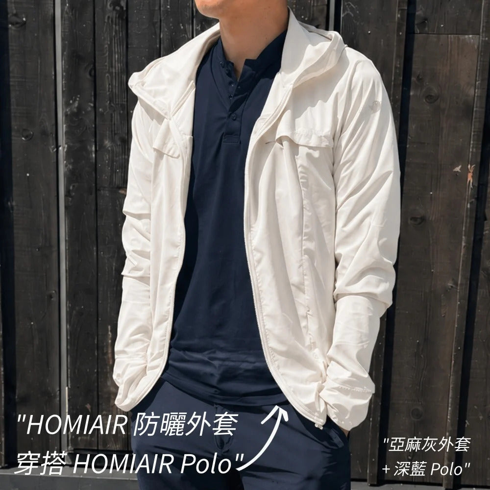 HOMIAIR™ FLOW 防曬外套｜26 氣孔與你ㄧ起呼吸，真正不悶