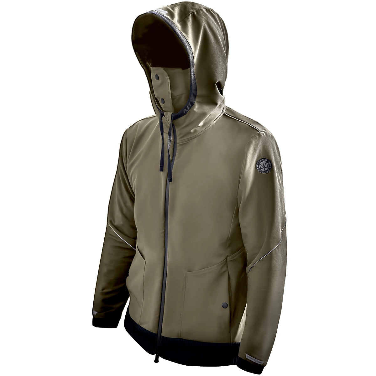 夜幕綠 防潑水帽T - TheHood 遠紅外線日常防風連帽外套 - HOMI 