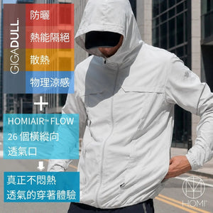 HOMIAIR™ FLOW 防曬外套｜26 氣孔與你ㄧ起呼吸，真正不悶