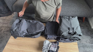 後背包收納示意影片｜大容量通勤後背包