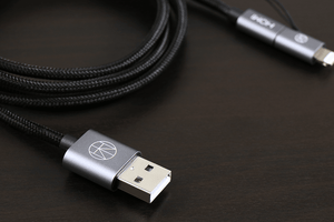 MFI 蘋果認證 Lightning & Micro USB To USB 傳輸充電線（玫瑰金） - HOMI CREATIONS - LCW Fashion Ltd.